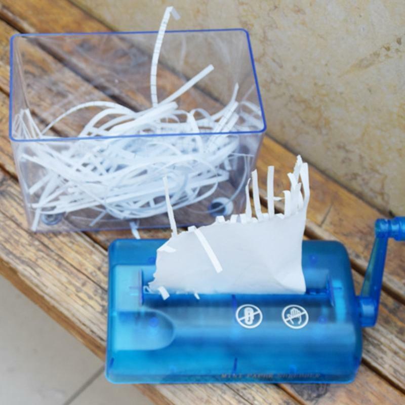 Mini Hand Shredder Portable Paper Shredder A6 Manual Shredder Documents Paper