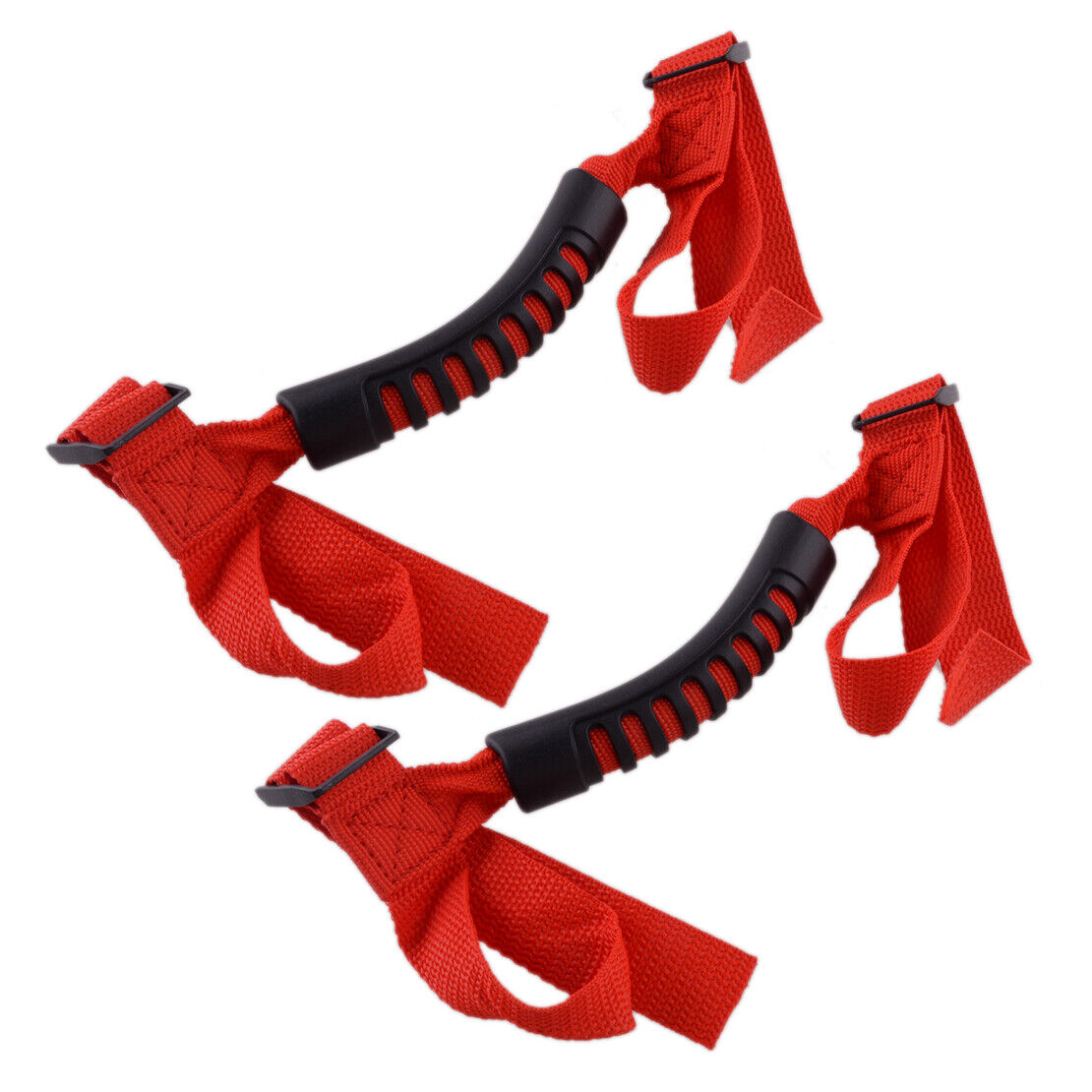 2pcs Red Roll Bar Grab Handle Grip Handle fit for Jeep Wrangler CJ YJ TJ JK JL