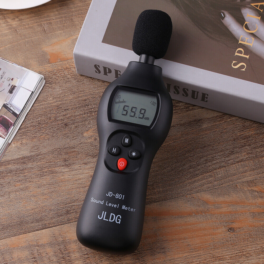 JD-801 30-130dB Noise Tester Digital Audio Sound Level Meter with ON OFF
