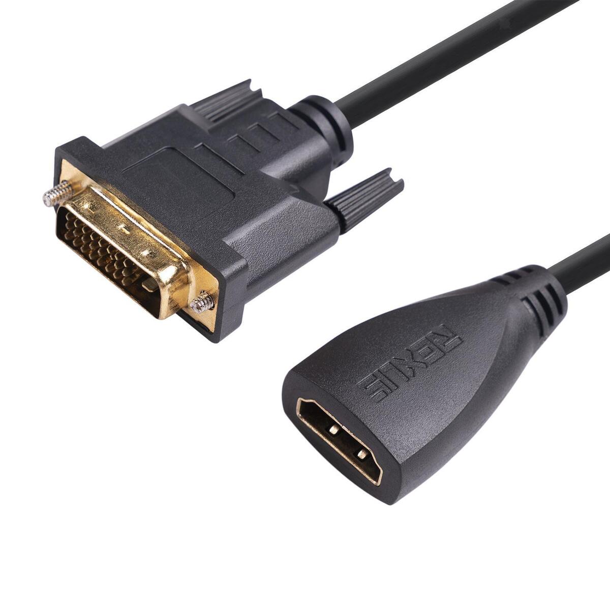 DVI to HDMI Adapter Video Adapter Extension Cable for Display Monitor Accs