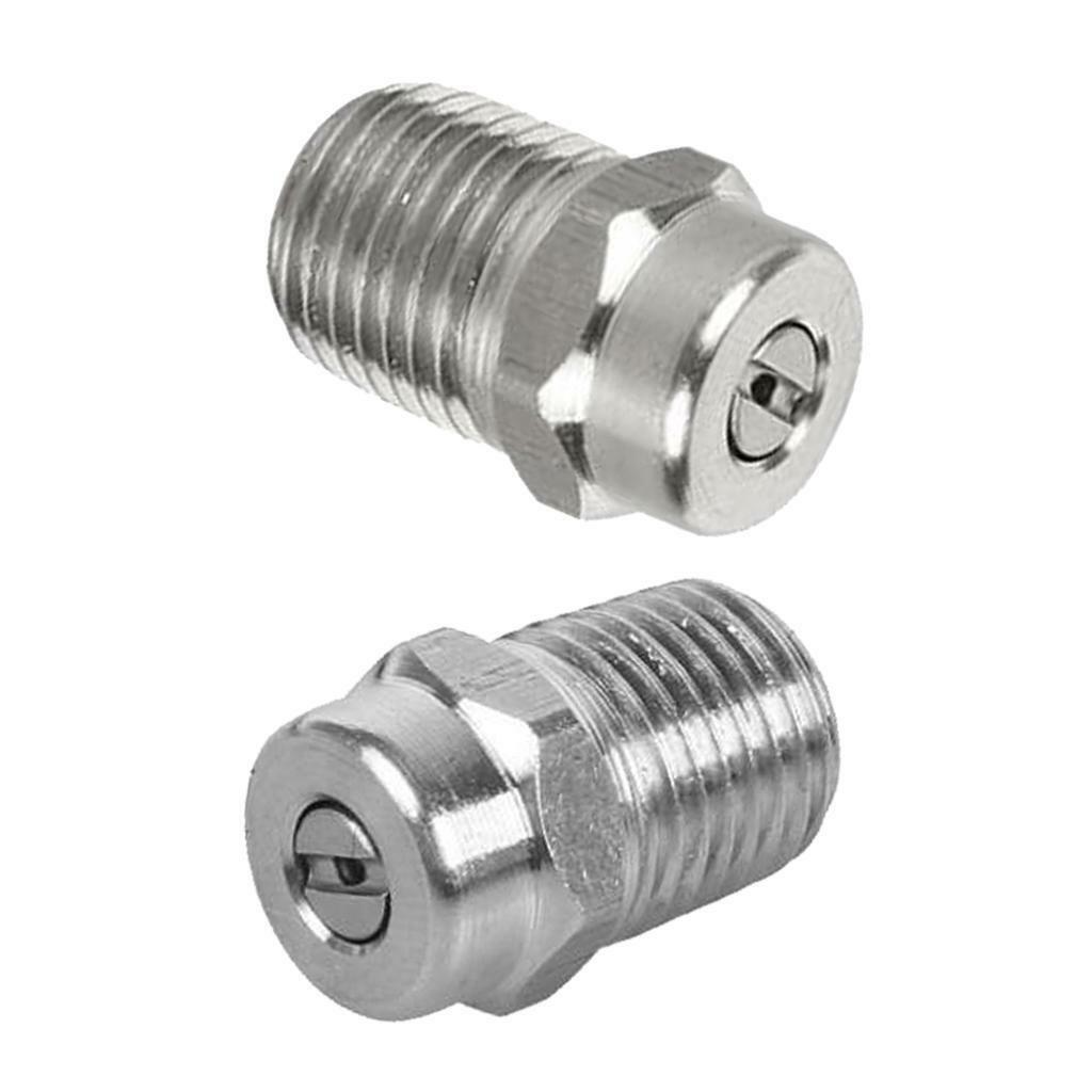 2x High Pressure Spray Fan Nozzle ZG1/4 Pressure Washer Tool Different Size