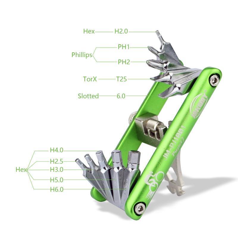 11 in 1 Bicycle Repair Set Pocket Cycling Foldable Repair Tool MTB Road Bike