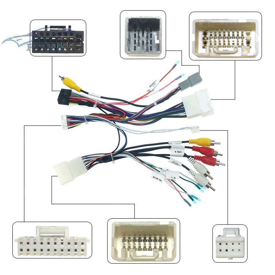 16Pin Car Stereo Audio Wiring Harness W/Canbus Box For Mitsubishi Pajero 2018-20