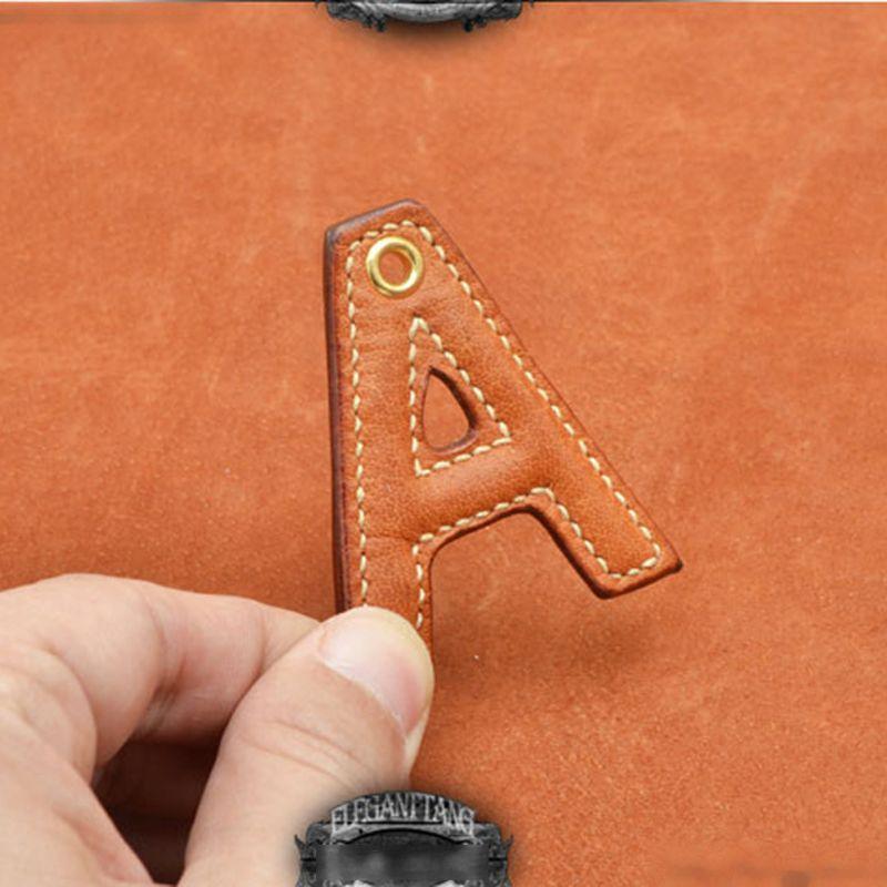 26Pc Leather English Letter Keychain Pendant Sewing Pattern Acrylic Template Kit