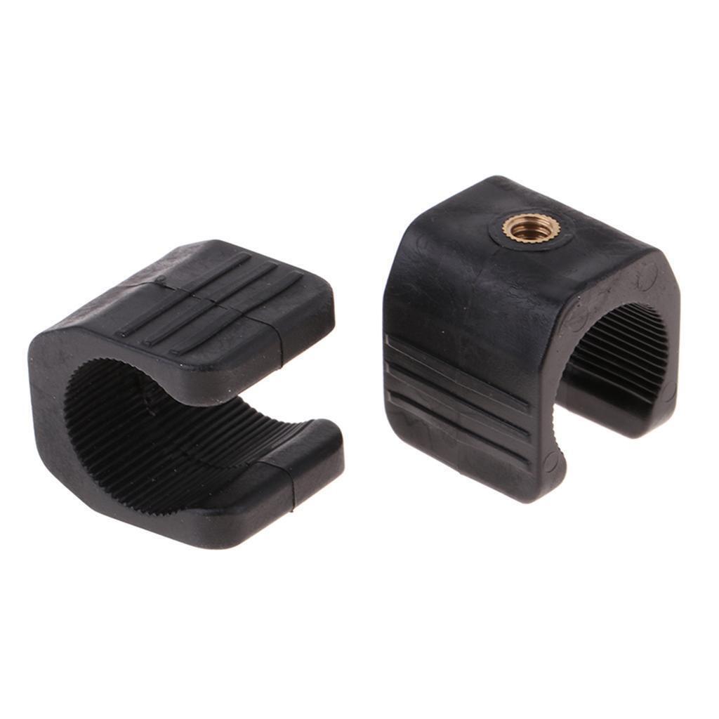 2x Flashlight Light Lamp Torch Clip Biycle Holder Bike Lighting Parts