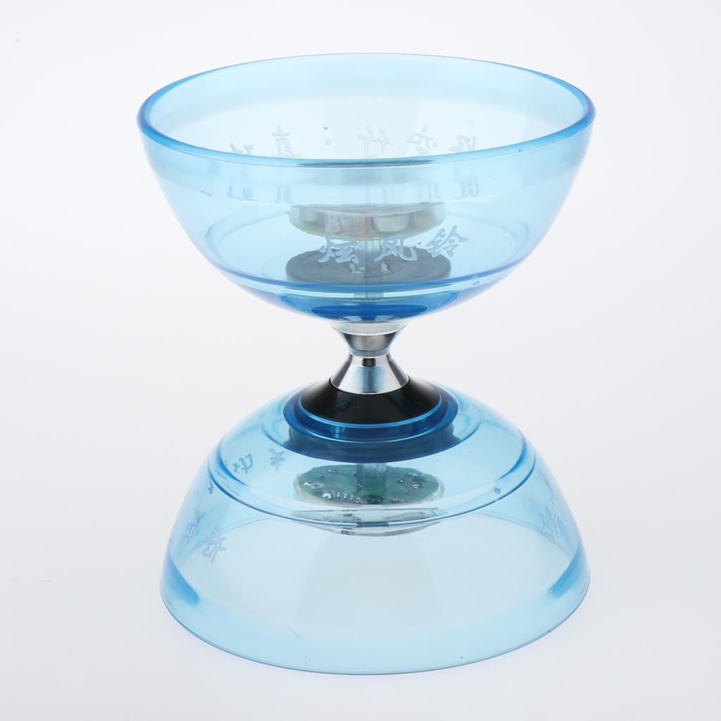 1pc Professional 3 Bearing Diabolo w/ Light Sticks  Gift 13cm