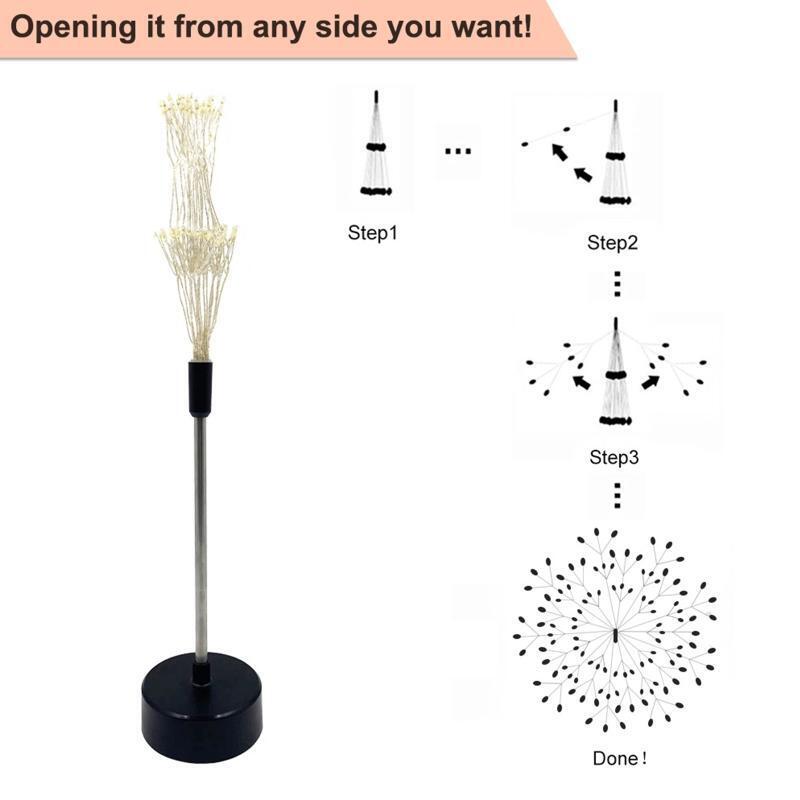 Indoor Modern Creative Firework Warm White lighting Led Night Lights Christmas