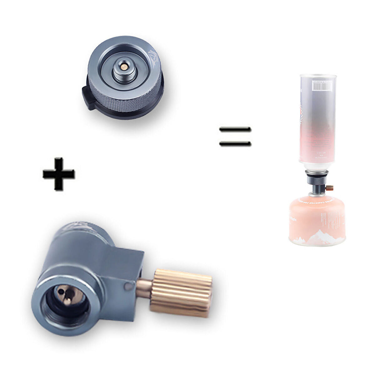 Gas Tank Adapter without Pressing Design Gas Tank Valve for Outdoor Usage