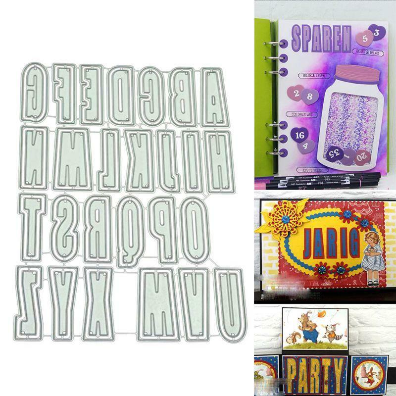 Alphabet DIY Cutting Dies Metal Stencil Scrapbooking Die Cuts Paper Card Decor
