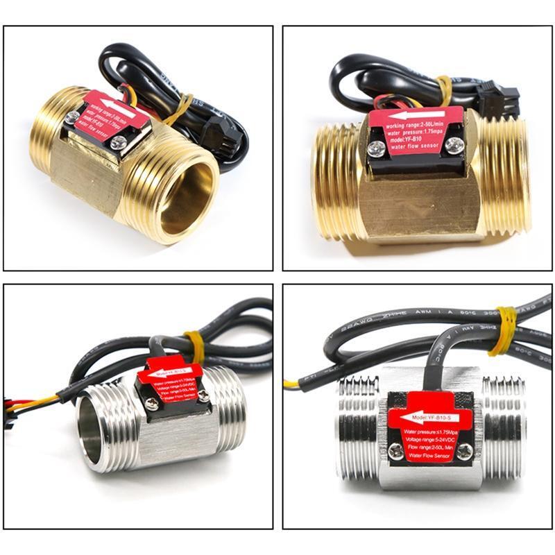 Upgrade Quality Brass Water Flow Switch 1 Inch Water Flow Sensor 2-50L/min