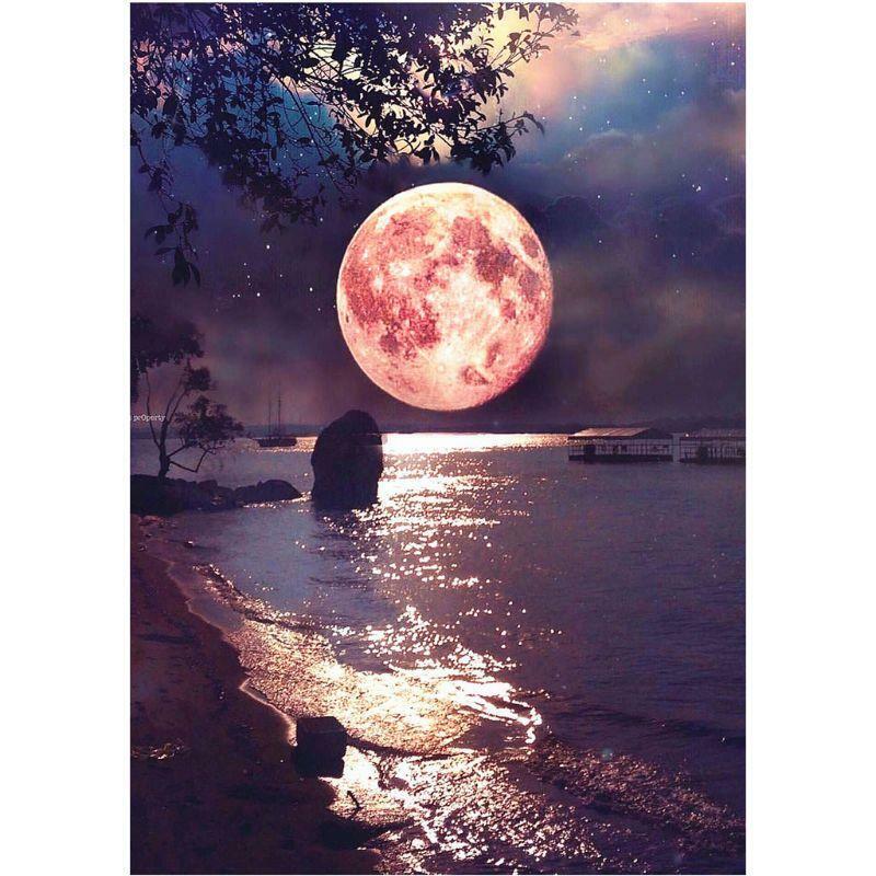 4 Pack Night Moon 5D DIY Diamond Painting Kits Full Drill Rhinestone Embroidery