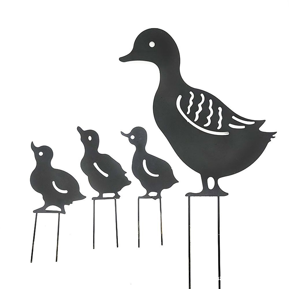 Plug-in Posts Standing Duck Decoration Lovely Duck Silhouette Silhouette Stakes