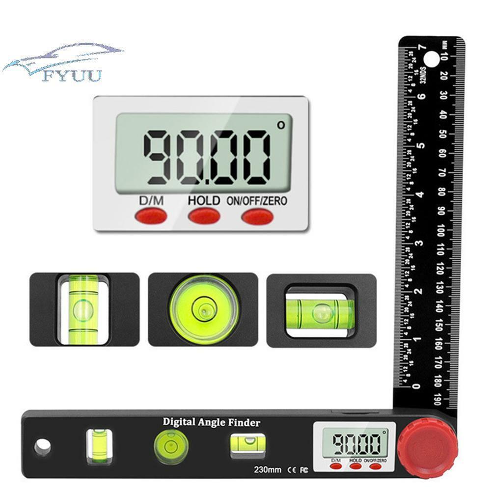 Digital Display Angle Ruler Universal Spirit Level Square Ruler Woodworking Tool