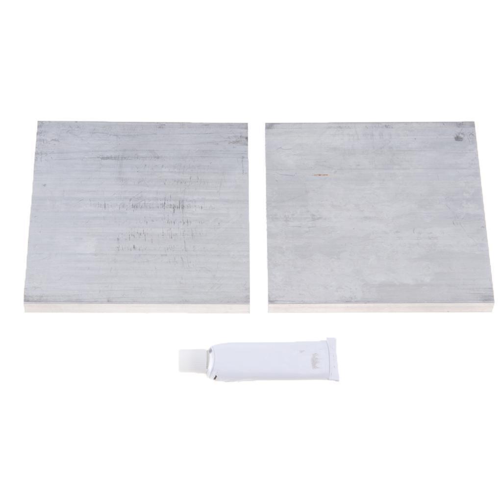 Prettyia     2Pcs     Aluminium     Heatsink     Cooling           80  *  7  *