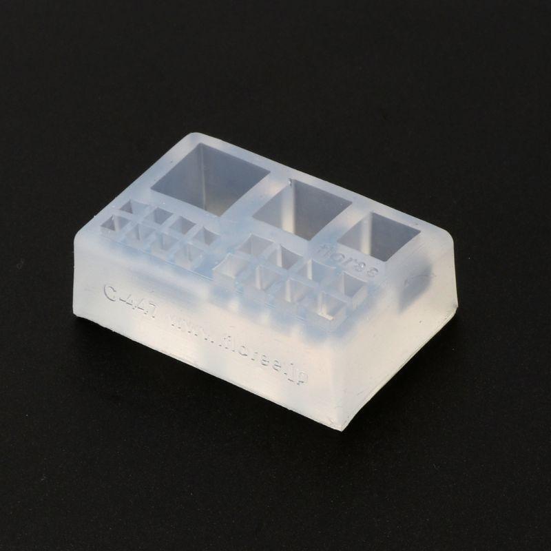 Shiny Mini Size Cubic Square Pendant Necklace Silicone Mold for DIY Necklace