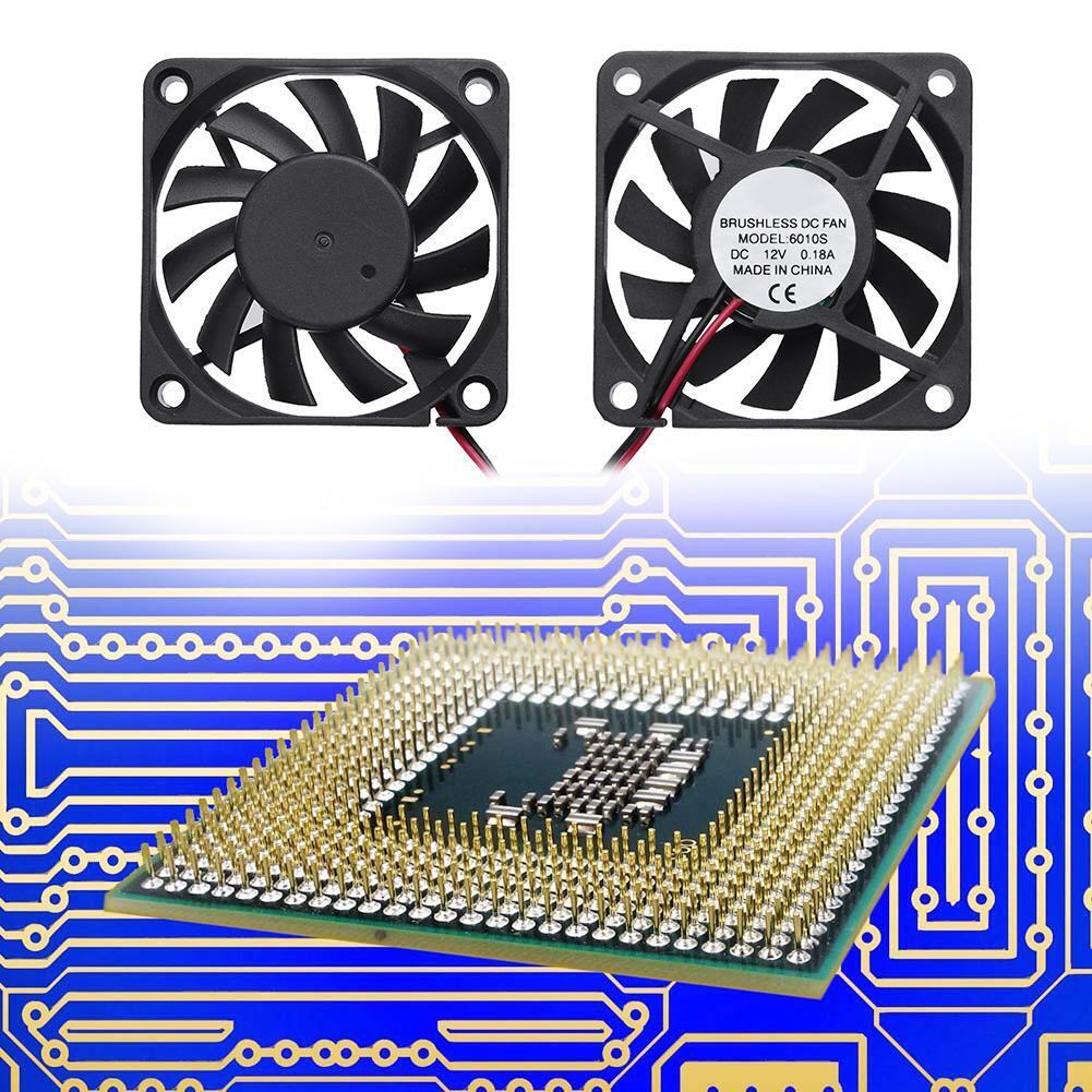 Waterproof 6010s 12V 58x58x10mm Low Noise Brushless DC Cooling Fan Radiator