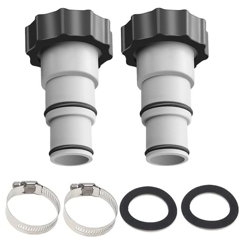 Hose Adapter Replace for Above Grounds Swimming Pool 1.25''-1.5'' Hose Adapter