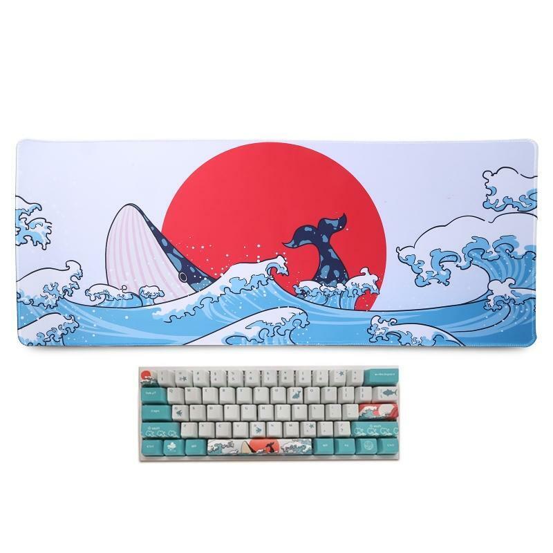 700x300mm Keyboard Mouse Pad Coral Sea Large Mouse Pad Keyboard Mat for Office