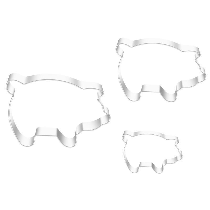 3 Pack Biscuit Cutter Stainless Steel Material Baking Gadgets Baking Accessories