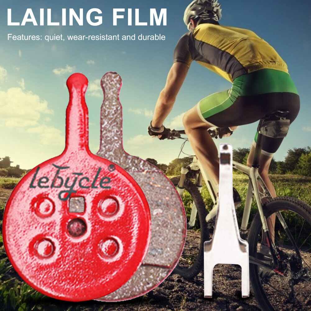 LEBYCLE 1 Set Semi-Metallic Bicycle Brake Pads Quiet Bike Disc Brake Pad