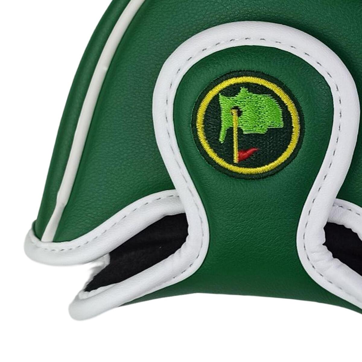 Golf Mallet Putter Head Cover Magnetic Closure Durable Waterproof PU Leather