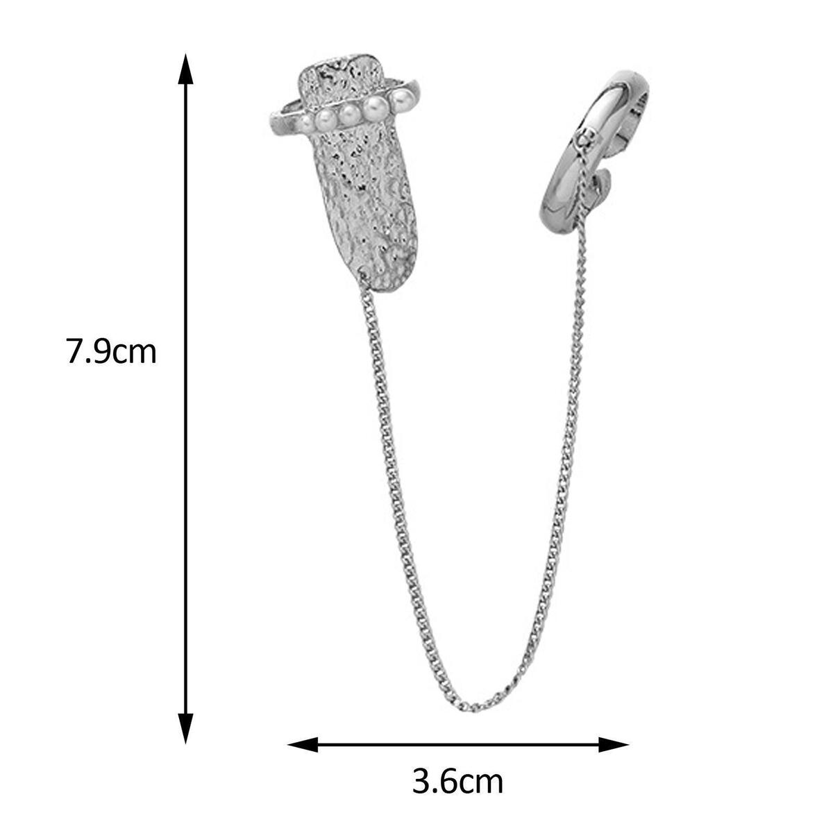 Adjustable Fingernails Ring Nail Art Charms Finger Nail Cover for Costume Daily