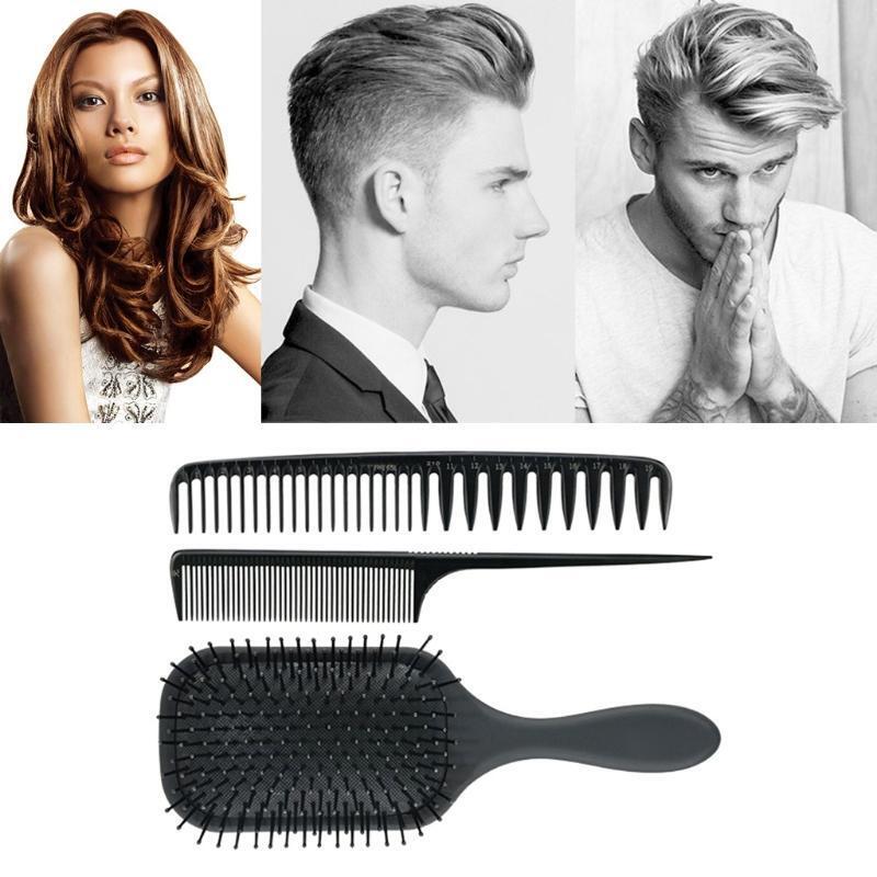 3pcs Anti-Static Comb Detangling Hair Brush Scalp Massage Combs Styling Tools