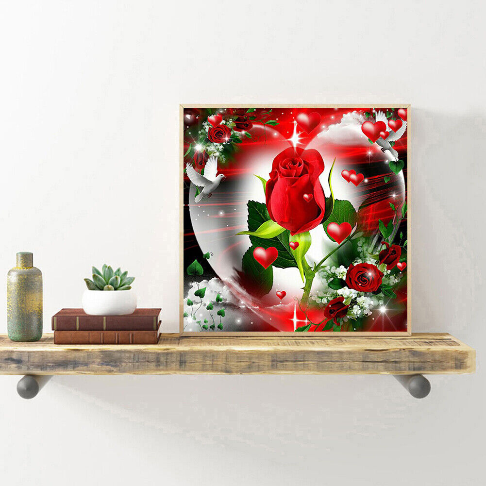 5D diamond painting square diamond DIY rose flower series