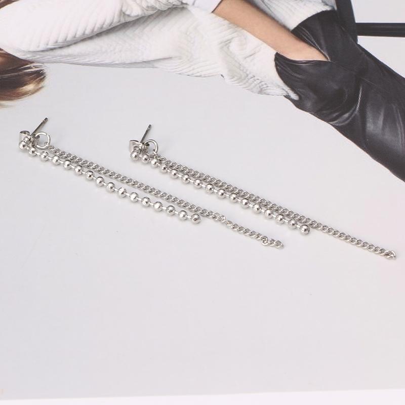 Chain Earrings Bangtan Boys Long Tassel Drop Earrings Korean Pop Fashion Jewelry