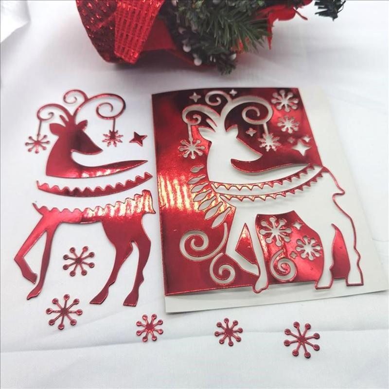 Christmas Deer Elk Metal Cutting Dies Stencil DIY Scrapbooking Album Paper Card