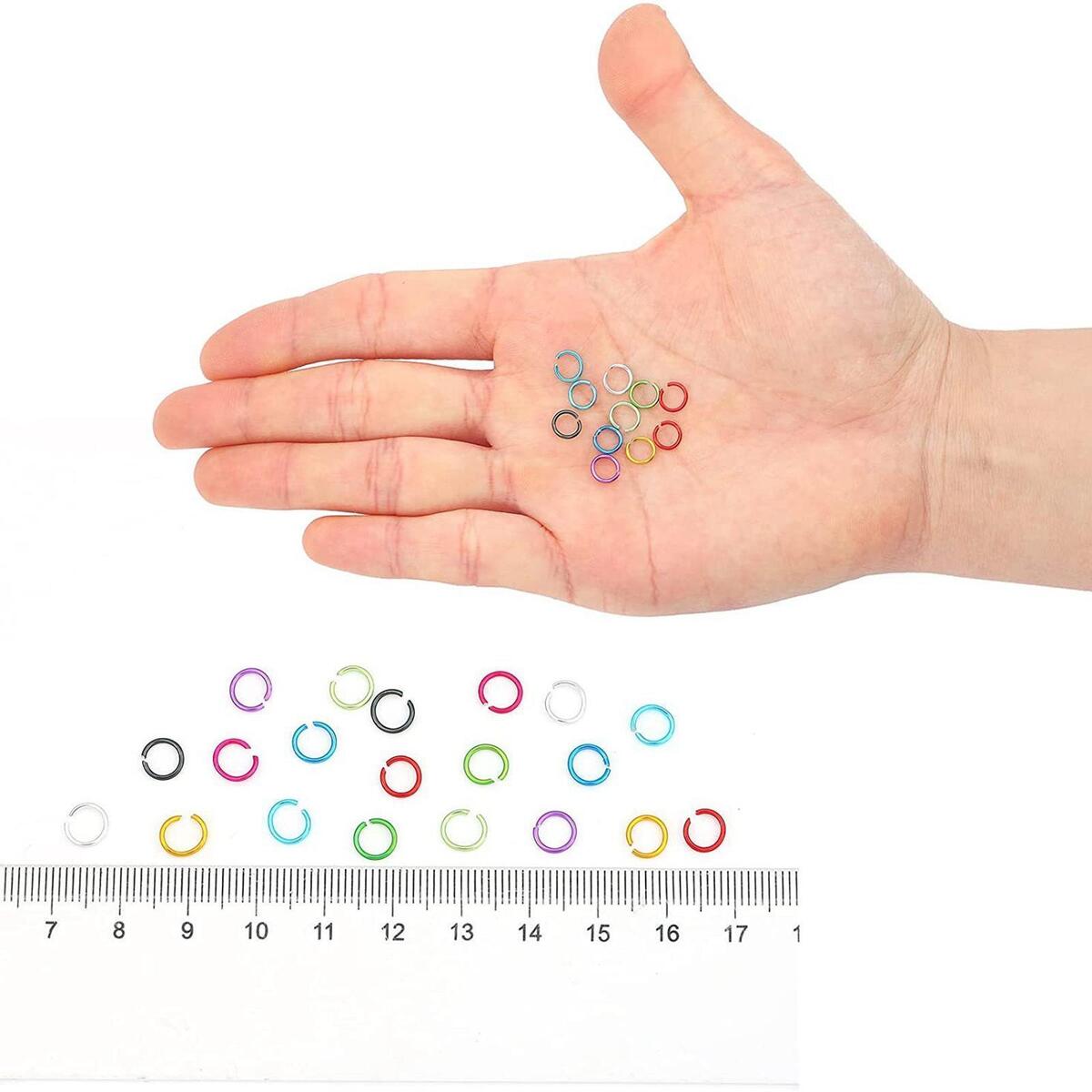 2250x 6mm Open Jump Rings Metal for Jewelry Making or Repairing Bracelets