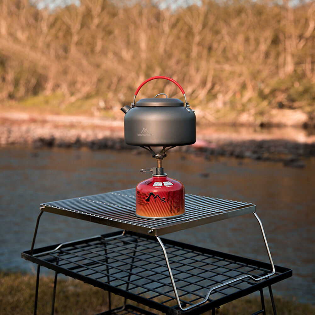Outdoor Camping Water Kettle Stainless Steel Hiking Picnic Cookware Teapot