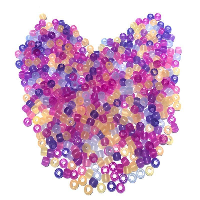 Color Changing Beads Glow in The Dark Flat Beads Acrylic UV Beads Glows in Dark