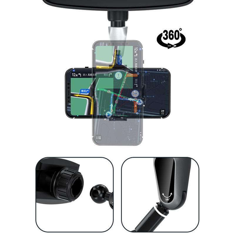 Adjustable Car Cell Phone Stand for 3.5-7.2 inches Mobile Phones Tablets