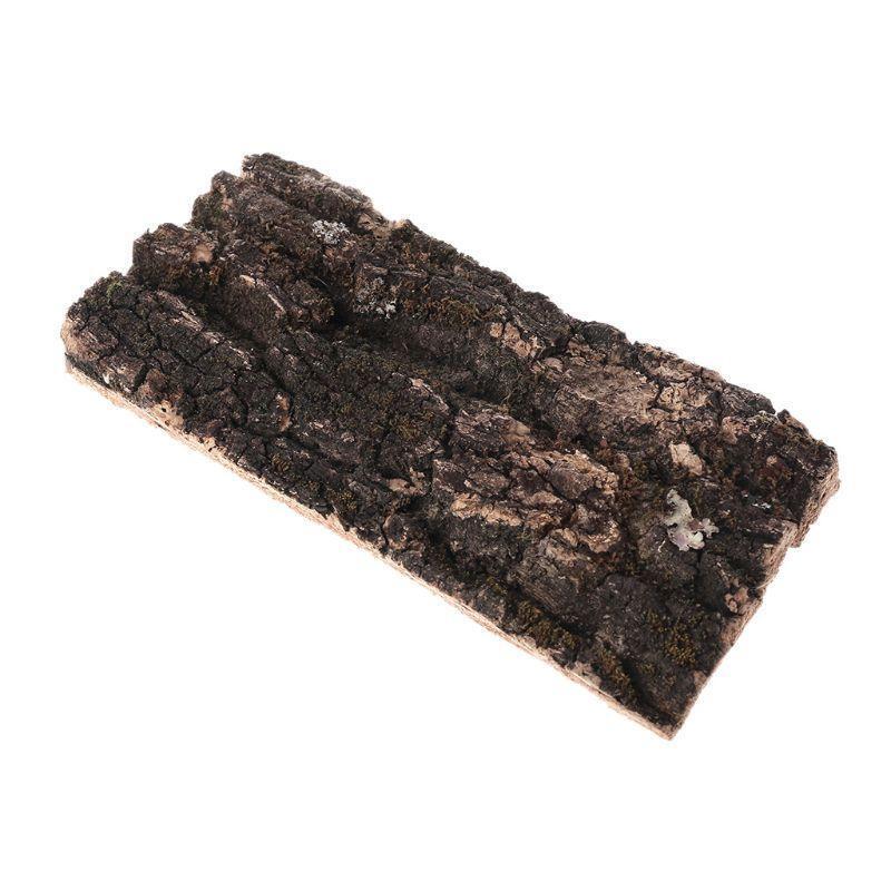 Flat Cork Bark Terrariums Water Tank Decorations for Orchids Airplants Reptiles