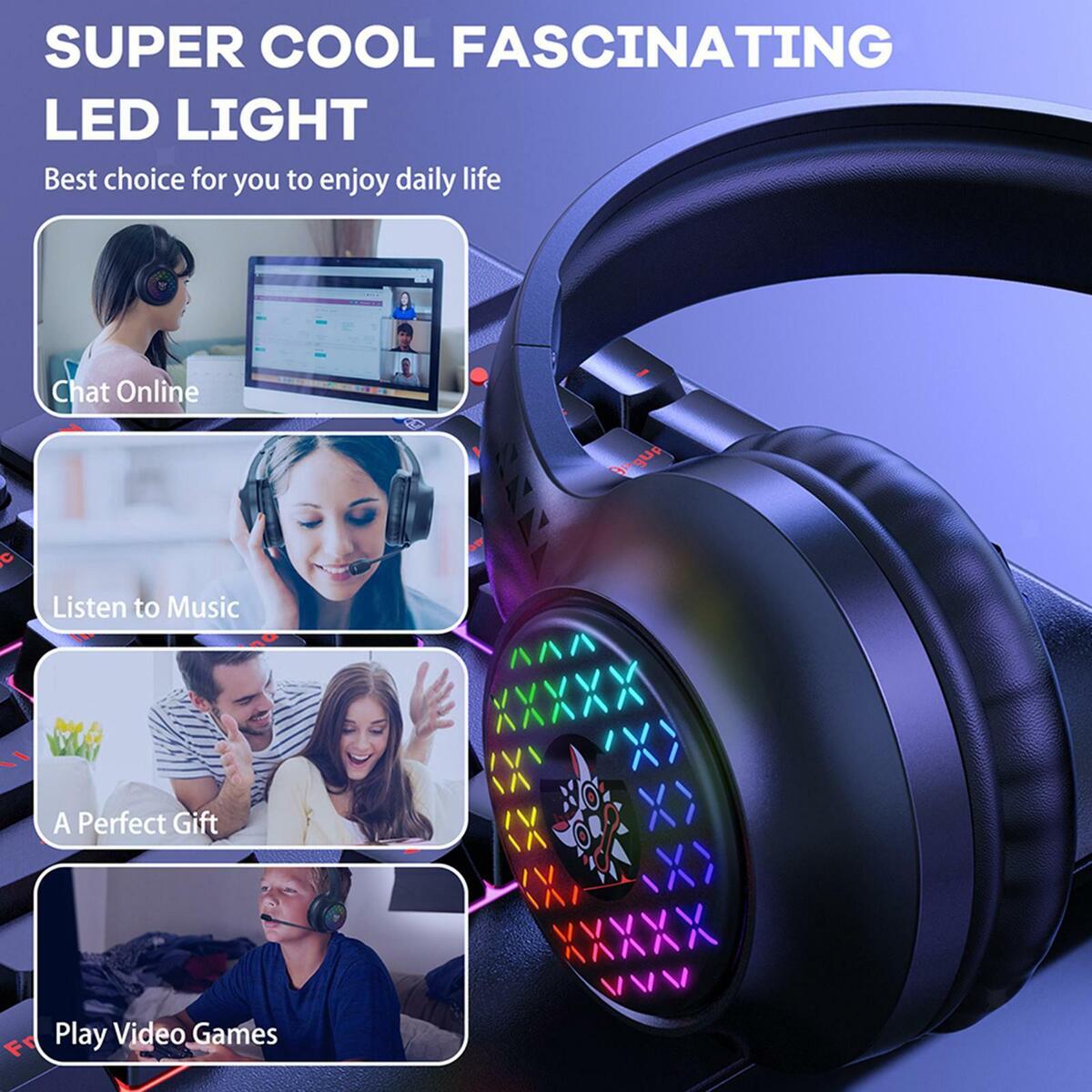 RGB Gaming Headset Eating Chicken for Workout  Phones Gym Running