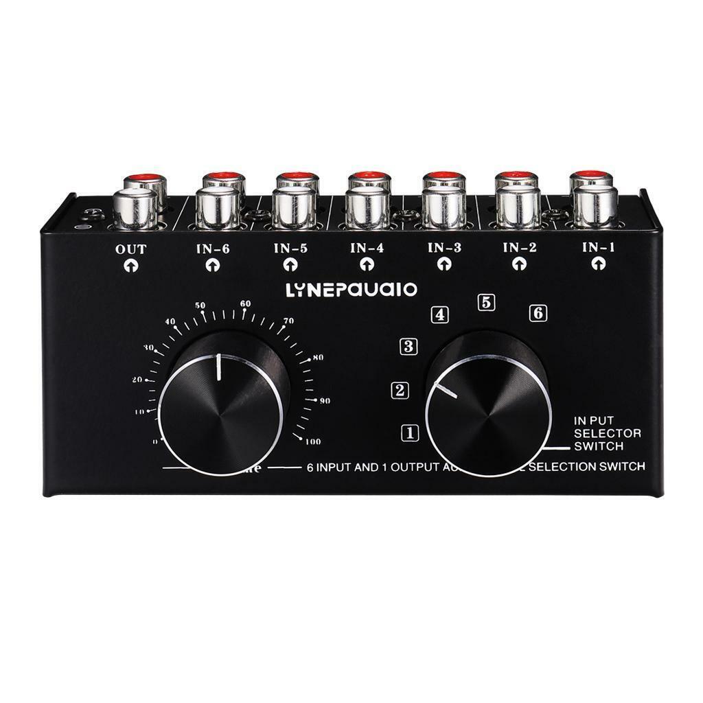 New 6  Output Stereo  Speaker Switch Selector with  Control