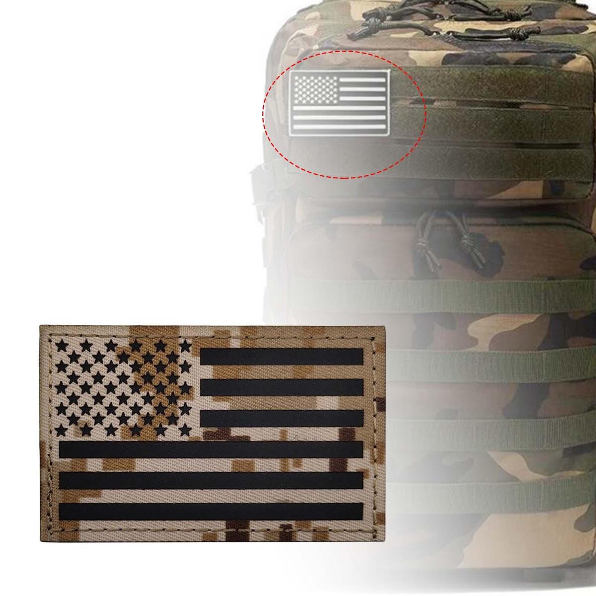 Flag Patches Badges Glowing in The Dark for Backpack Outdoor Pants Bags