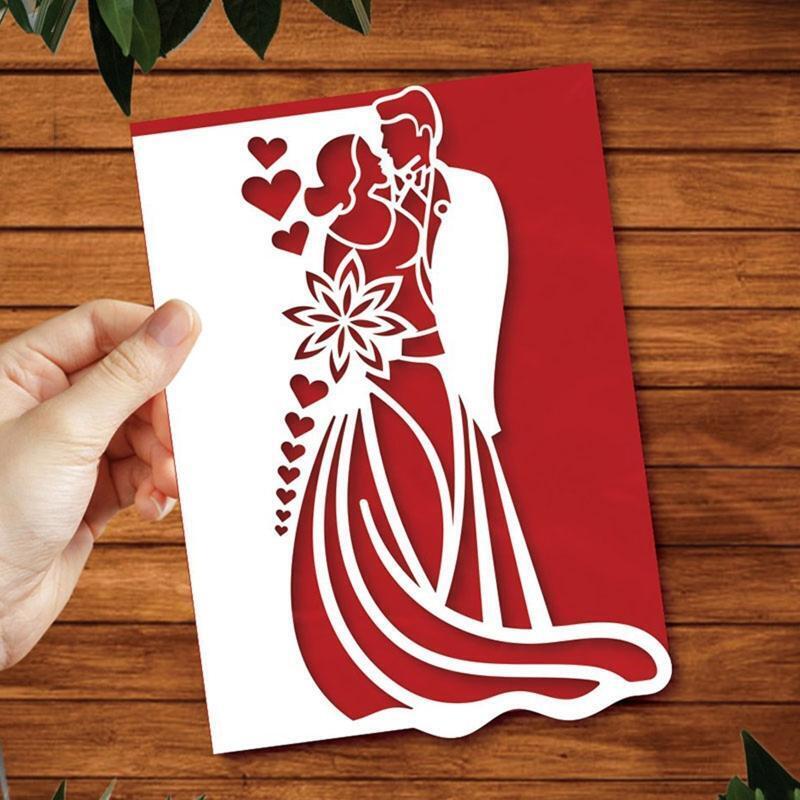 Valentine's Day Bride Groom Metal Cutting Dies Stencil DIY Scrapbook Album Card