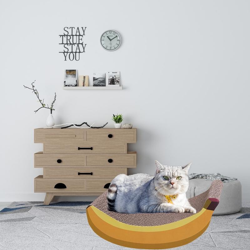Cat Scratcher Wave Board for Indoor Cats Scratching for Furniture Protection