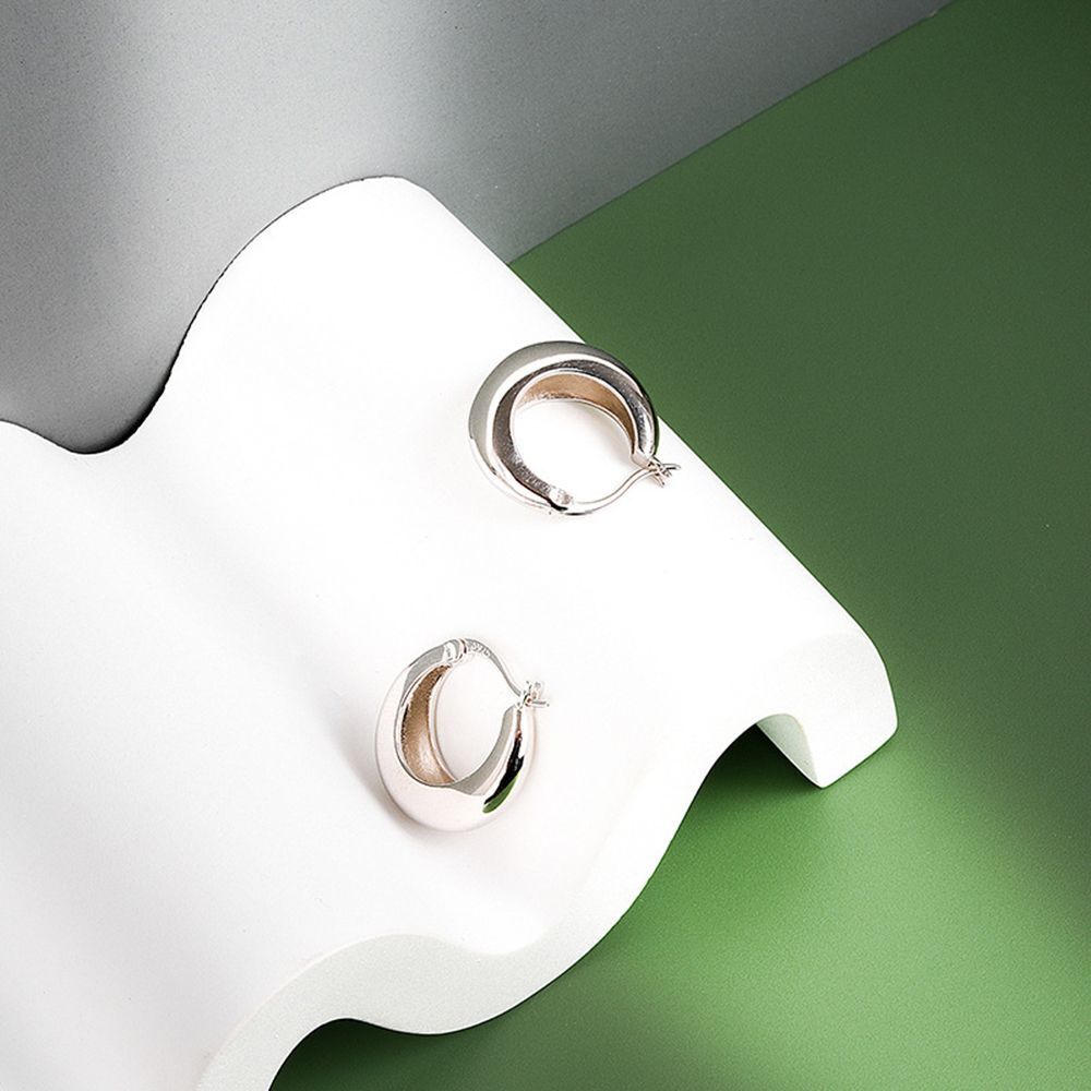 2 Pairs Circle Chunky Classic Hoop Accessories Jewelry Circl Hoops Earring