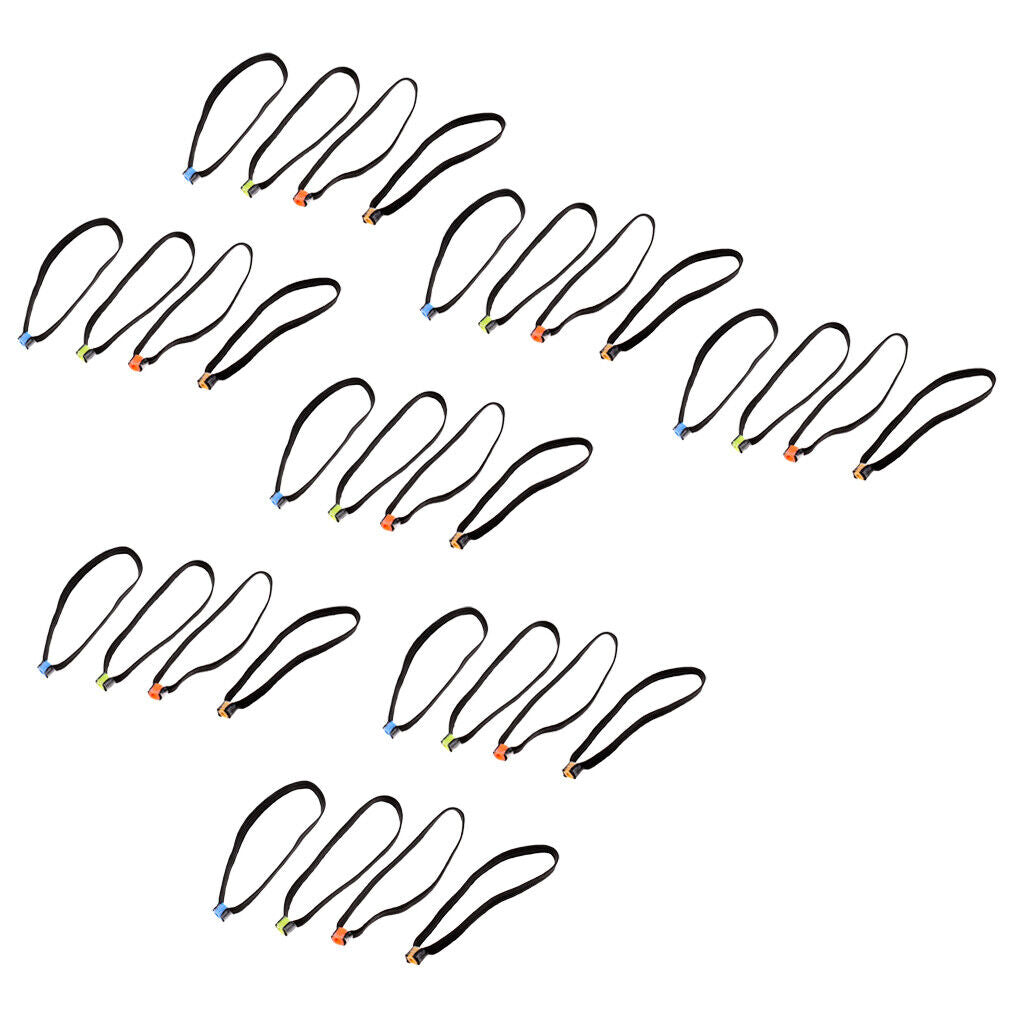 32 Pieces, Fly Fishing, Tippet Elastic, Tippet Spool Tenders, with Tippet Rings,