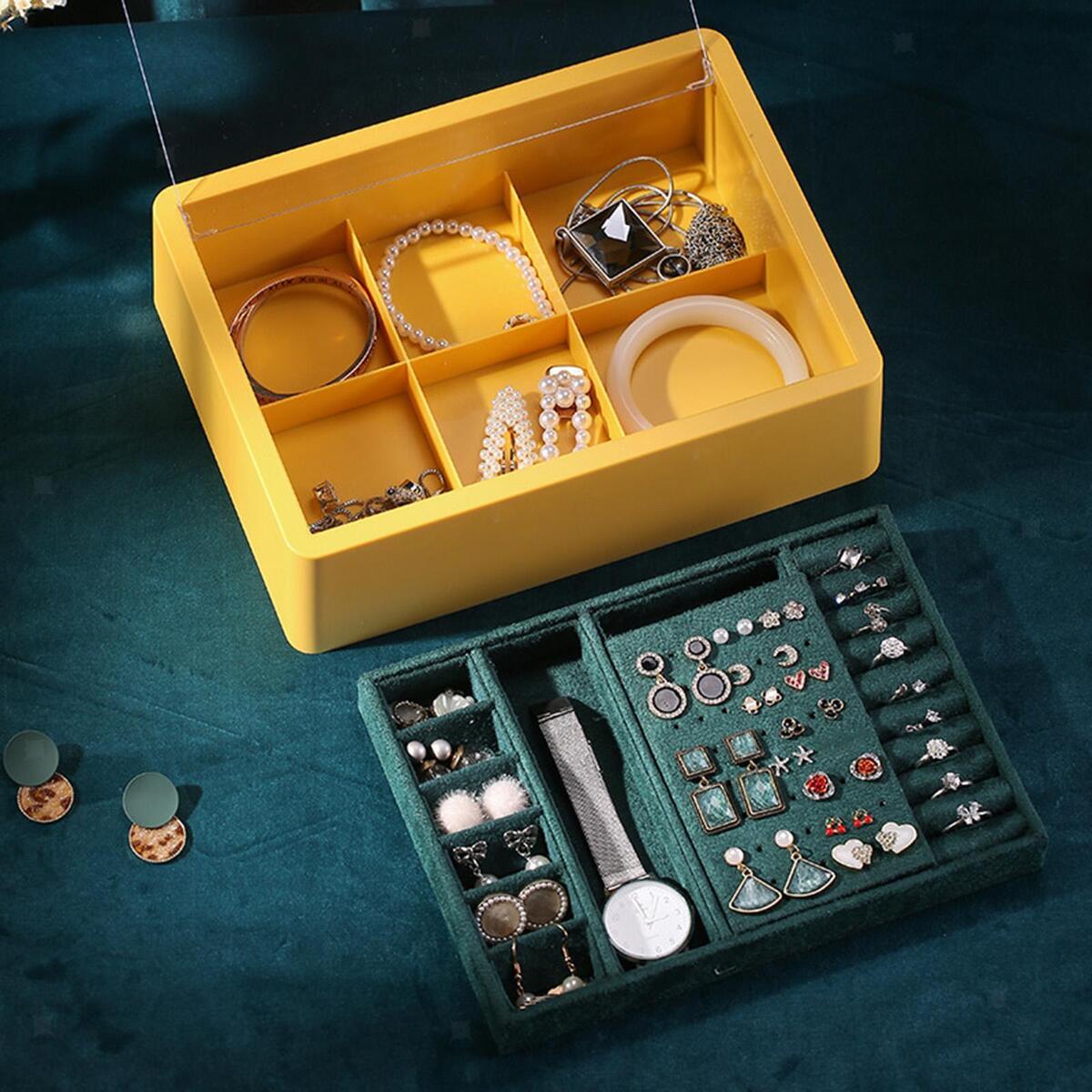 Jewelry  Double-Layer Multifunctional Organiser for Rings Gift