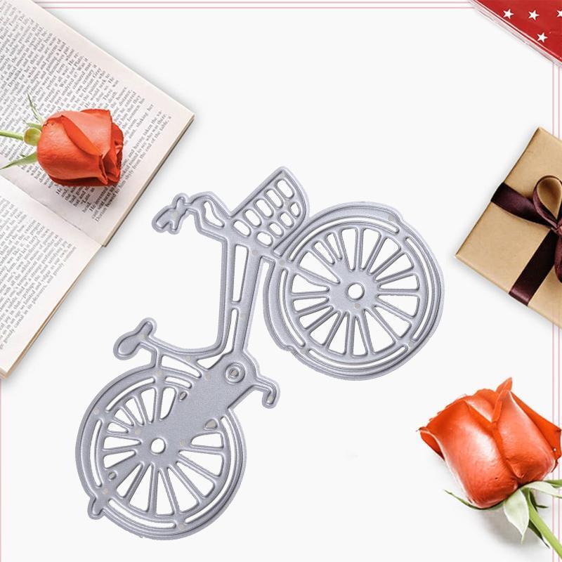 Cute Bicycle Shape Cutting Die Carbon Steel Cuts Scrapbooking Embossing Hollow