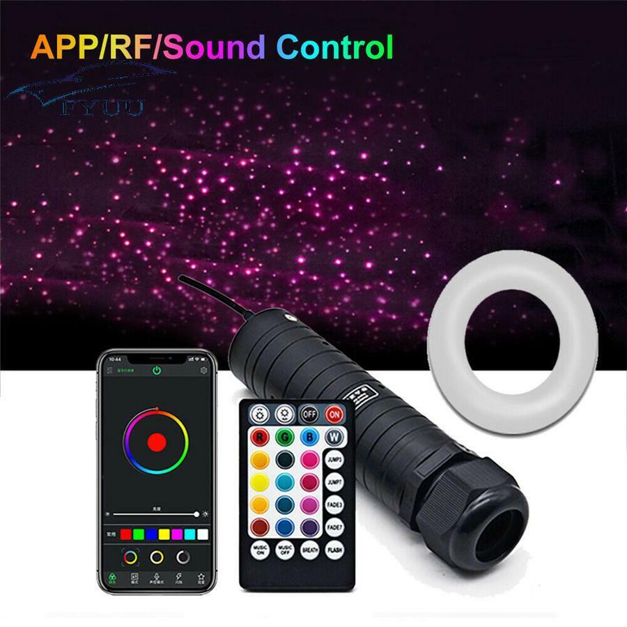 Car Roof Star Lights DC12V 6W LED Plastic Fiber Optic Light RF Control Bluetooth