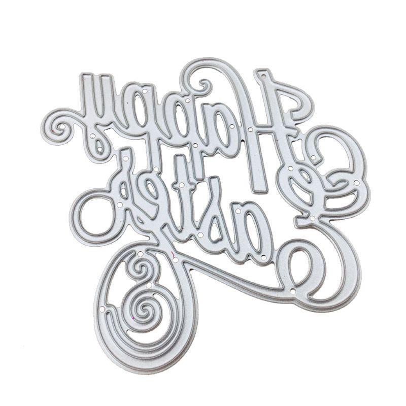 Happy Easter Metal Cutting Dies Stencil Scrapbooking DIY Album Stamp Paper Cards