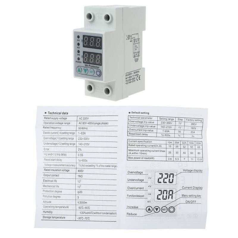 Voltage Current Protector Voltage Protective Device Protector Relay Over Current