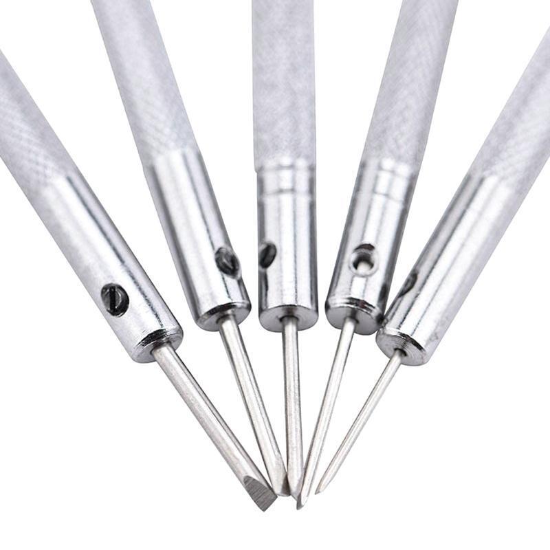 Jewelry Screwdriver 0.6-2.0mm w/ 13 Extra Replacement Blades for Watch Repair