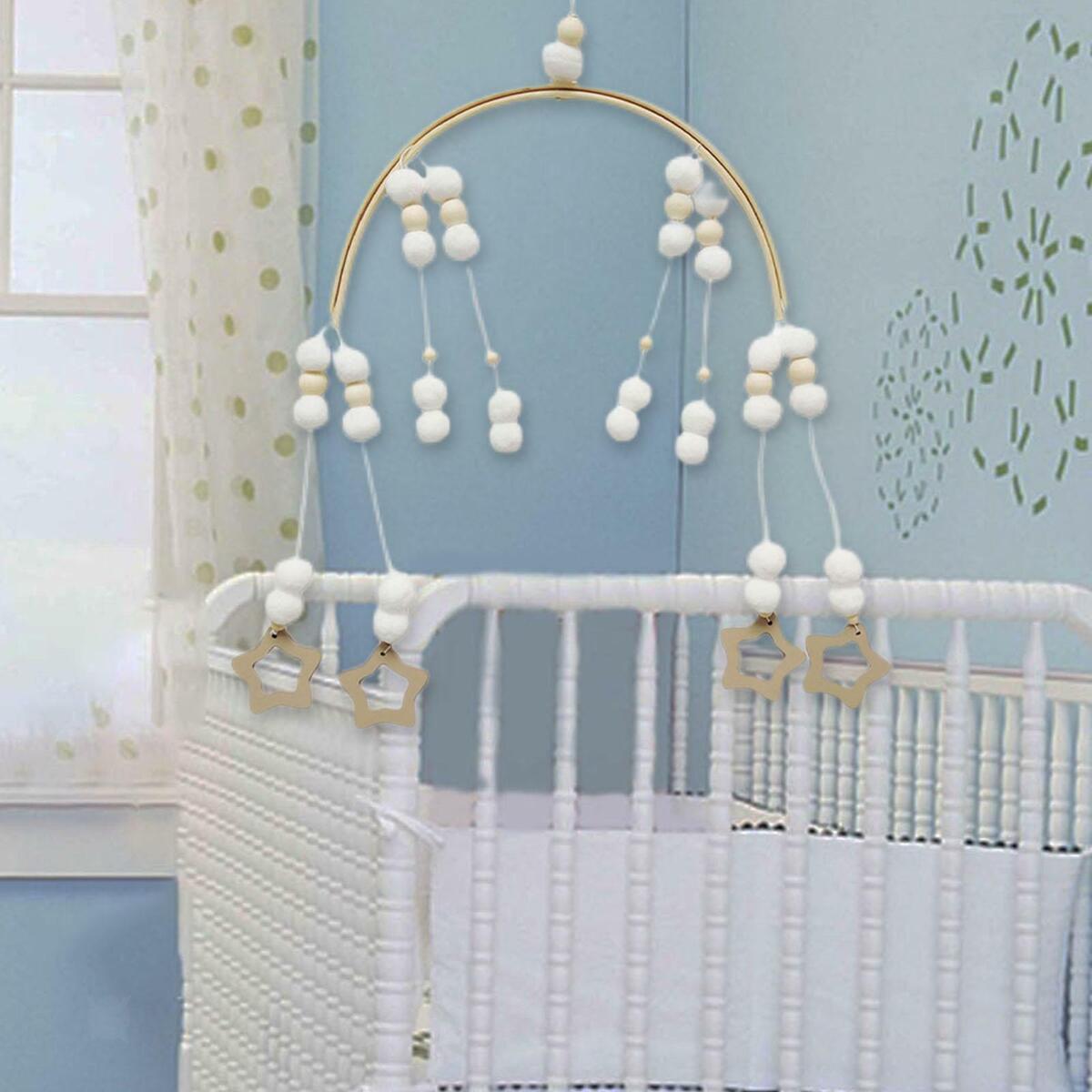 Baby Mobile Bracket Montessori Crib Mobile Bed  Infant Newborn