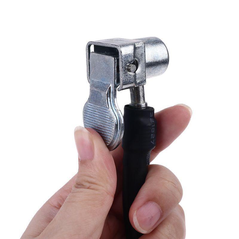 Mini Air Compressor Inflator Tyre 1/4 in Lock Chuck Hose End with Barb Connector